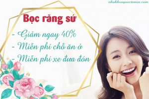 Bọc răng sứ giảm giá